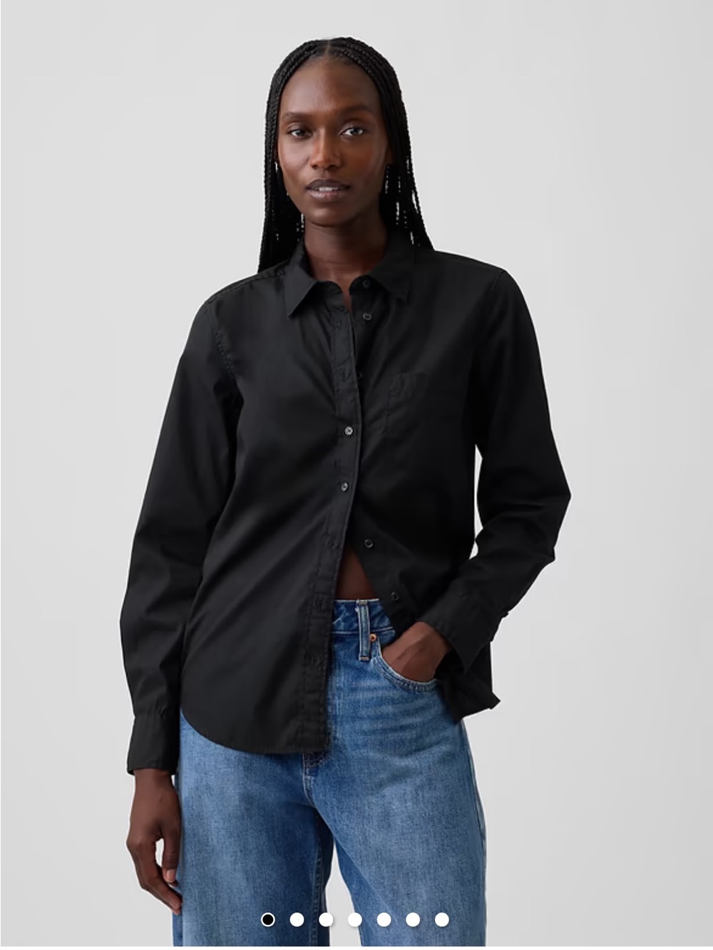 Black gap button up long sleeve. Size women’s XS.